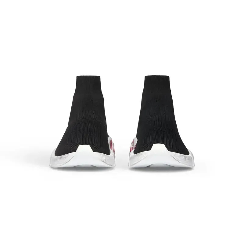 Balenciaga Speed 2.0 Sneakers 'Black Knit with Red Graffiti' 617239W2DD41096 sold by KicksCrew product image thumbnail 4