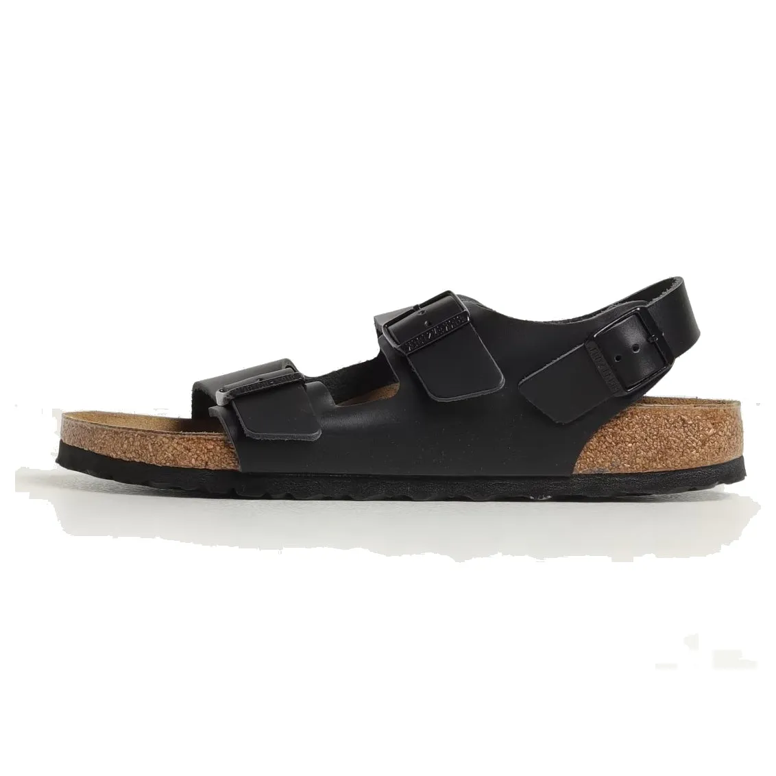 Birkenstock Milano Leather Narrow Fit Sandals 'Black' 034193 sold by KicksCrew