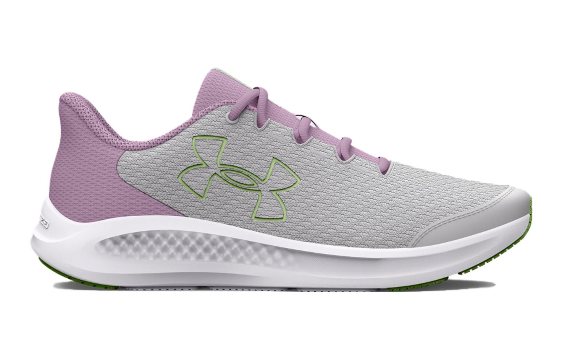 (GS) Under Armour Charged Pursuit 3 'Big Logo - Halo Grey Fresh Orchid' 3026713-100 sold by KicksCrew product image thumbnail 2