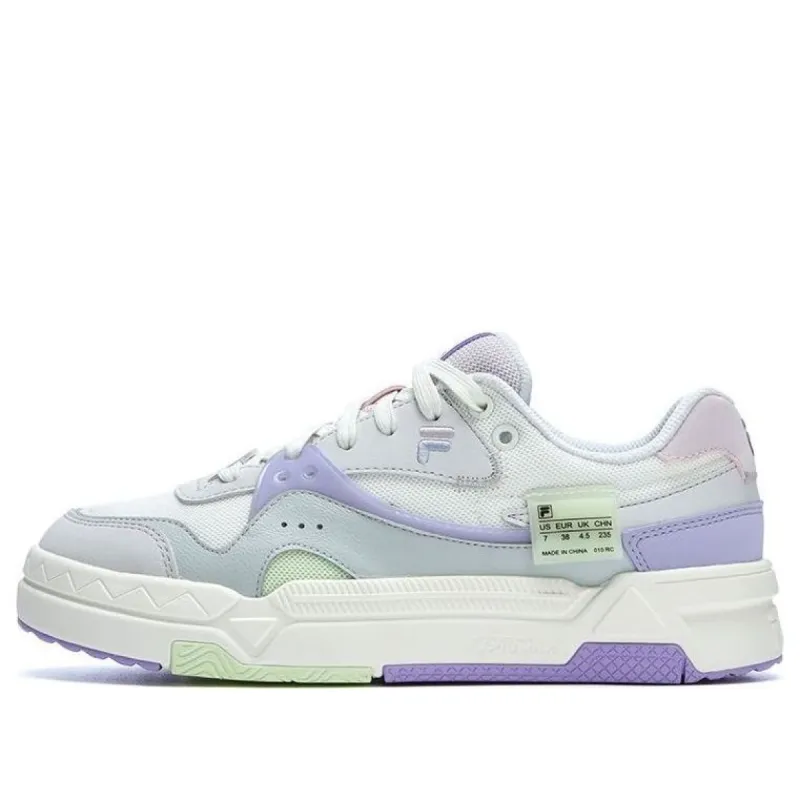 (WMNS) FILA FUSION Bank Skate Shoes 'White Purple' T12W322201FSN sold by KicksCrew