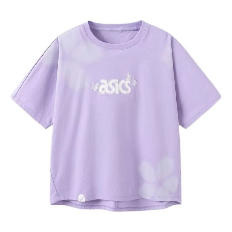 (GS) ASICS Logo T-Shirt 'Purple' 332241174016-508 sold by KicksCrew