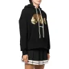 (WMNS) Palm Angels Gold Sequins Bear Hoodie 'Black Gold' PWBB023F22FLE0041076 sold by KicksCrew