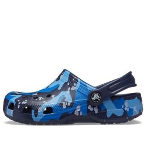 (GS) Crocs Classic Camo Clogs 'Blue Black' 207594-4HQ sold by KicksCrew