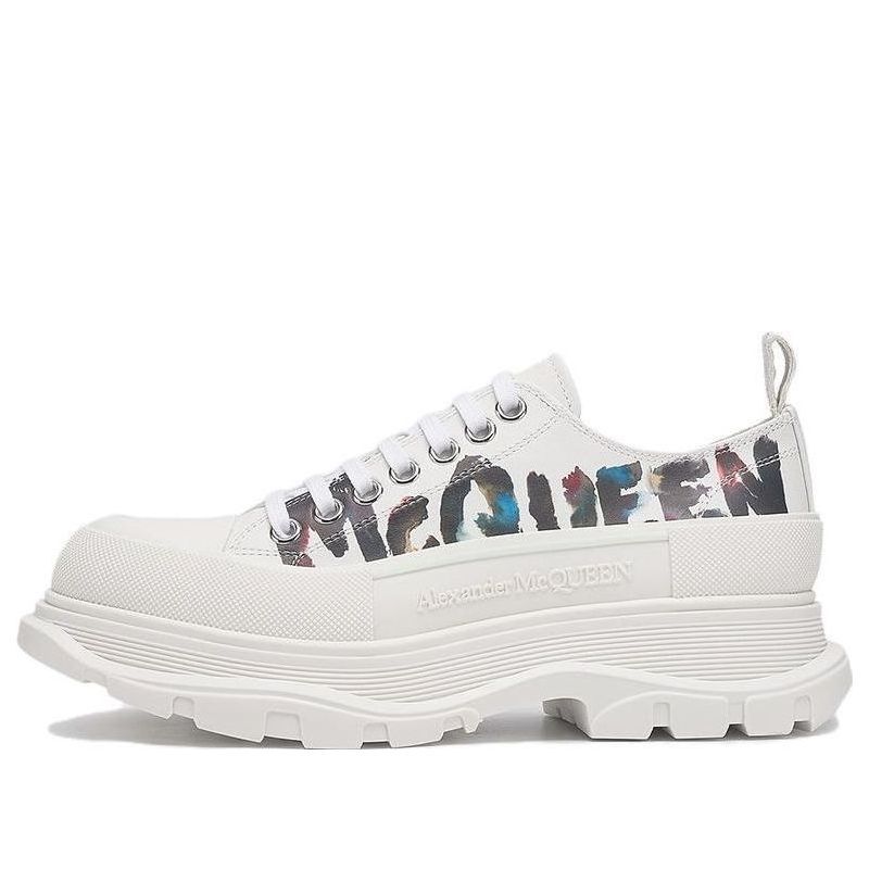 Alexander McQueen Tread Slick Lace-up Shoes 'White Multi' 711108WIATC9583 sold by KicksCrew
