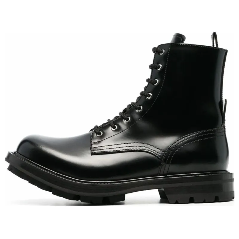 Alexander McQueen Worker Boot 'Black' 651621WHZ801000 made by Alexander McQueen