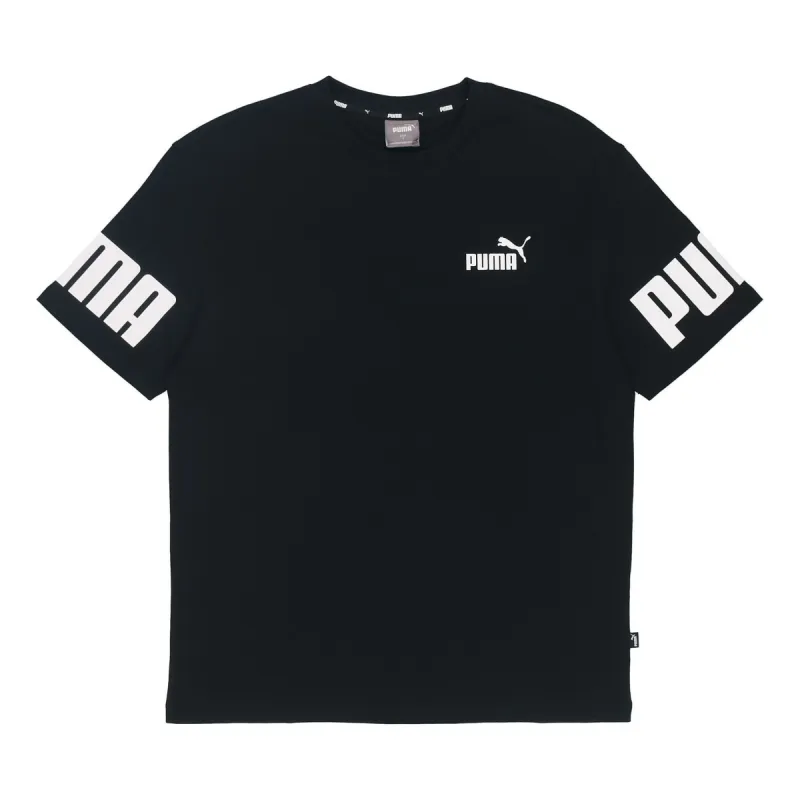 Puma Printed Cotton Blend T-Shirt 'Black' 847721-01 sold by KicksCrew