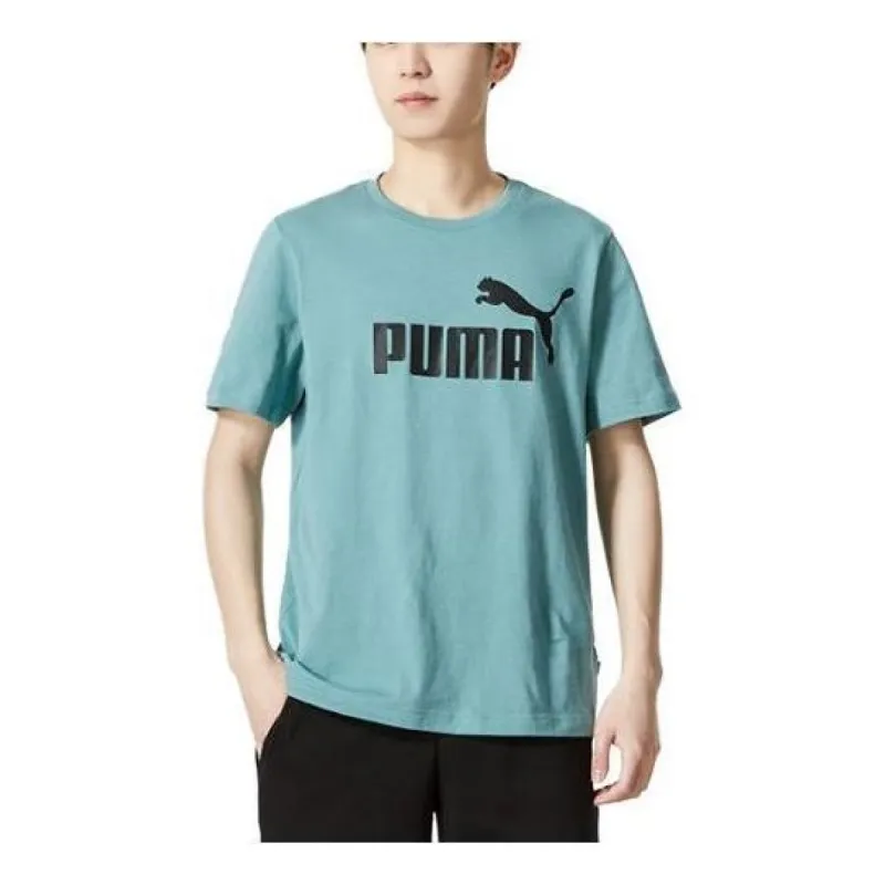 Puma Essential Small Logo Shirt 'Teal' 847715-75 sold by KicksCrew
