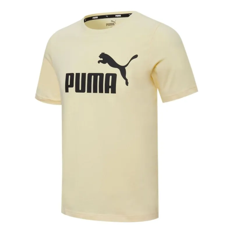 Puma Ess Logo T-Shirt 'Beige' 847715-41 sold by KicksCrew