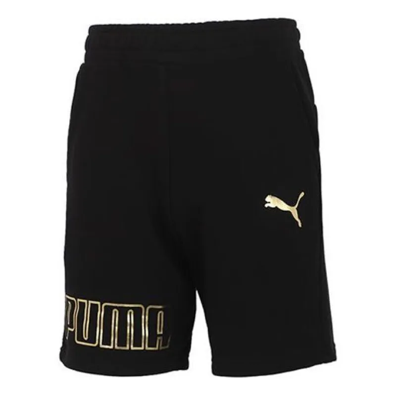 Puma Logo Sports Shorts 'Black' 847590-51 sold by KicksCrew