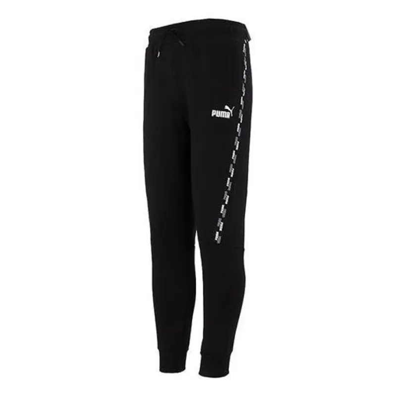 Puma Power Tape Sweat Pants Fl Cl Logo 'Black' 846543-01 sold by KicksCrew