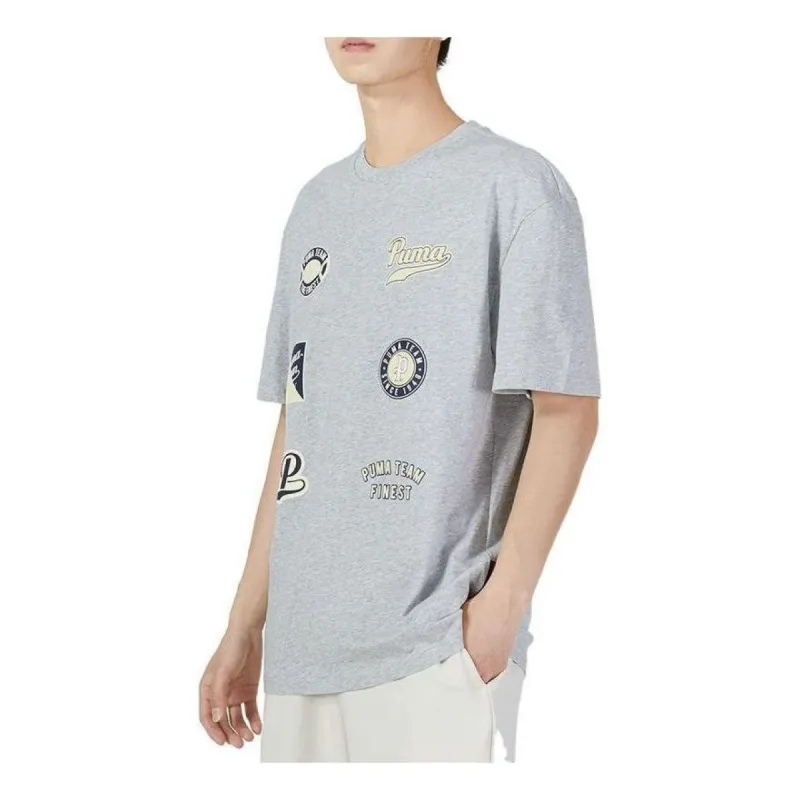 Puma Team Statement Short Sleeve 'Grey' 536921-04 made by Puma