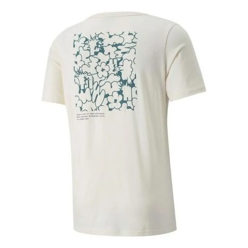 Puma Classics Summer Resort Graphic Tee 'White' 536918-65 sold by KicksCrew