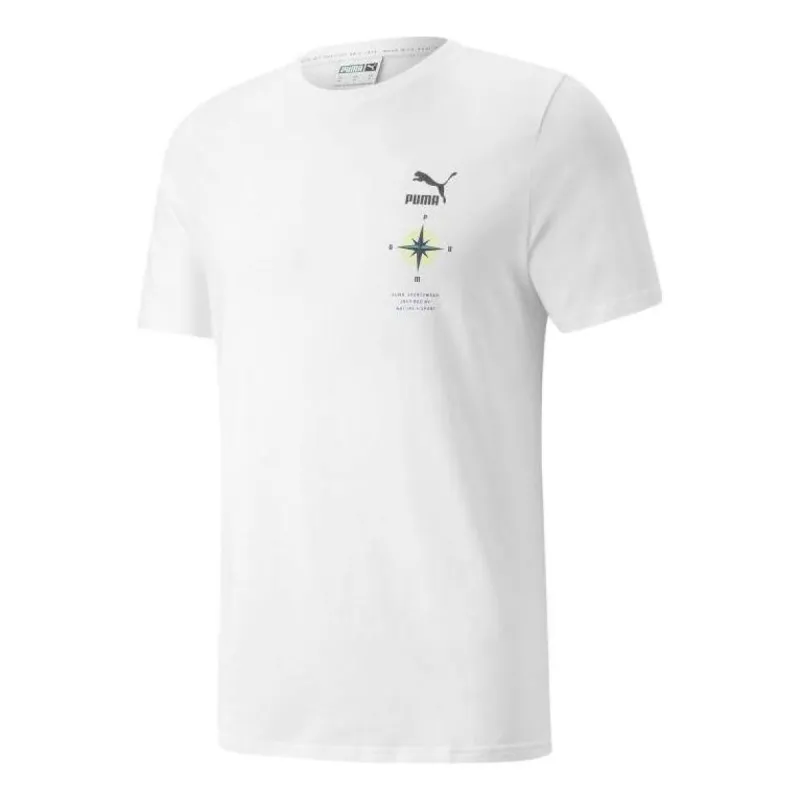 Puma Nature Camp Graphic Tee 'White' 536912-02 sold by KicksCrew