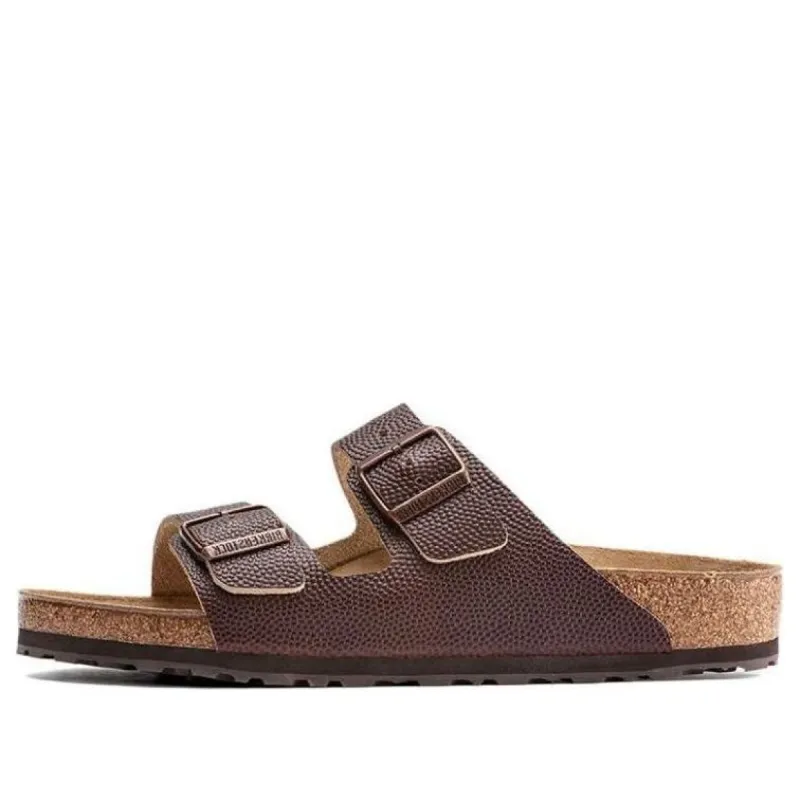 Birkenstock Arizona Natural Horween Sandals 'Brown' 1022353 sold by KicksCrew