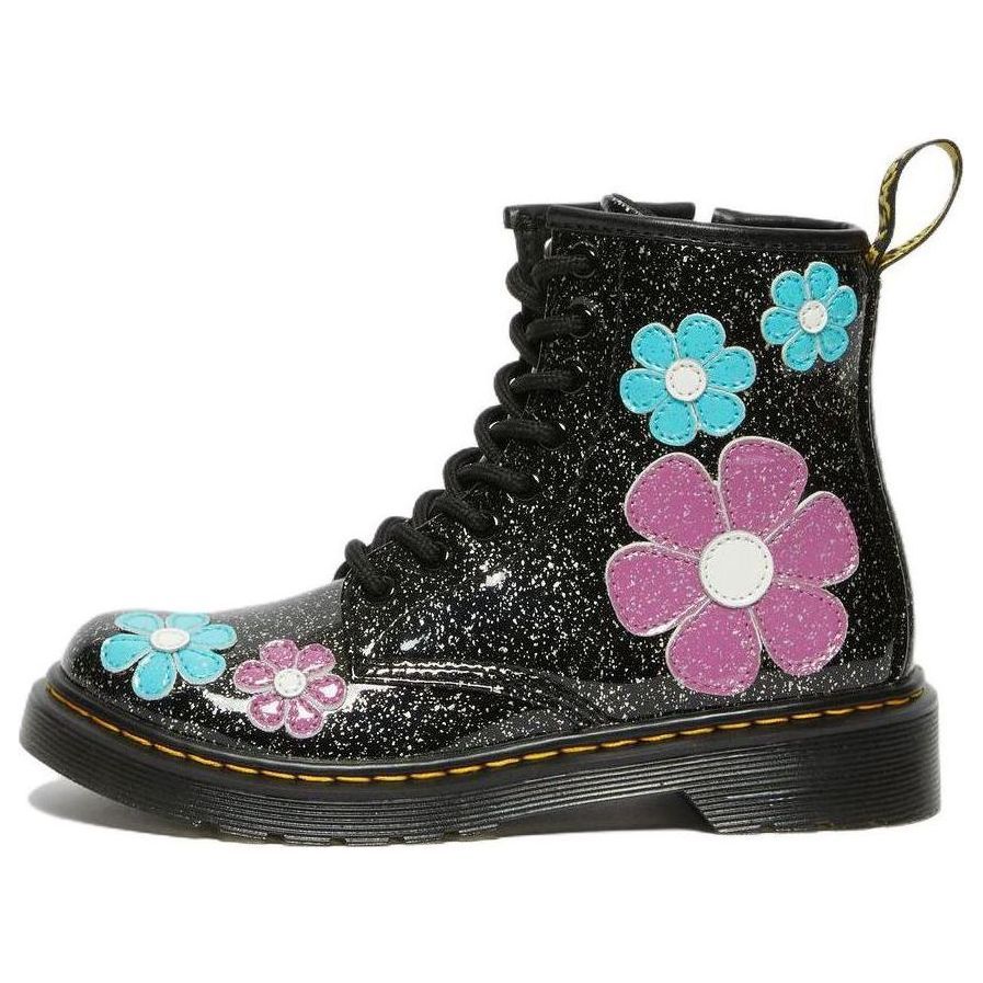 (GS) Dr.Martens 1460 AirWair Cosmic Glitter Flower Boots 'Black Pink Blue' 27229001 sold by KicksCrew