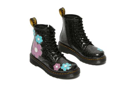 (GS) Dr.Martens 1460 AirWair Cosmic Glitter Flower Boots 'Black Pink Blue' 27229001 sold by KicksCrew