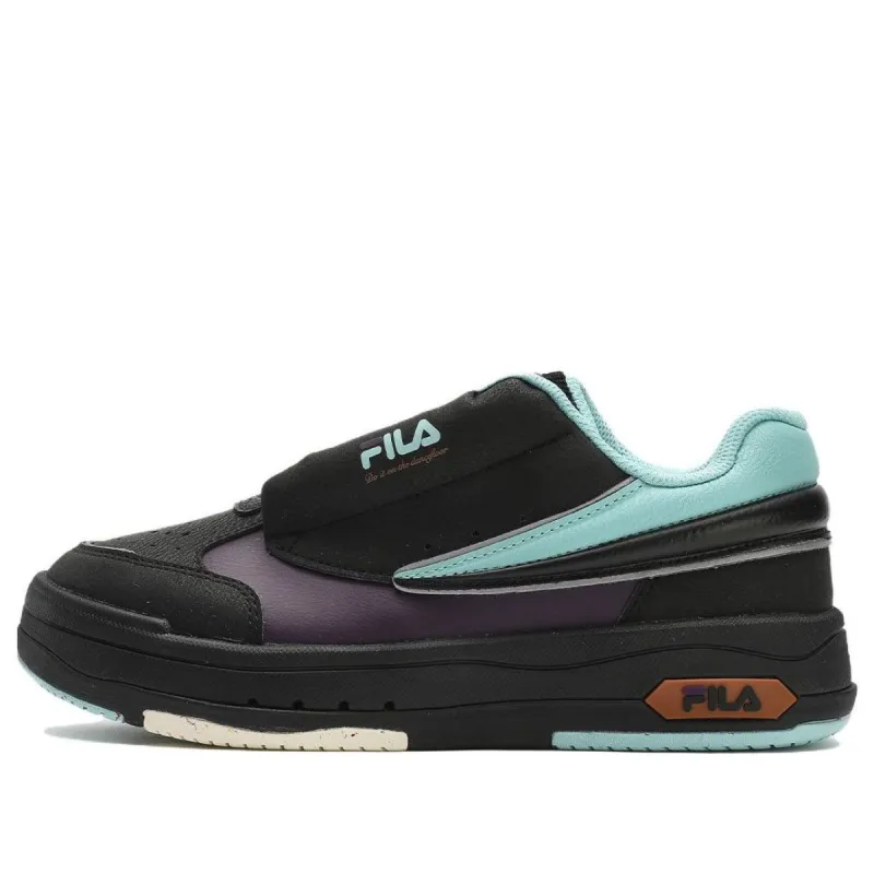 (WMNS) FILA Mix Low Skate Shoes 'Black Blue' F12W344201FBS sold by KicksCrew