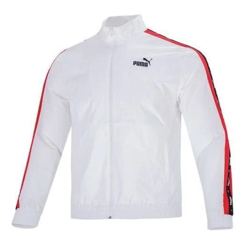 Puma Blocking Tape Woven Jacket 'White' 536780-02 sold by KicksCrew