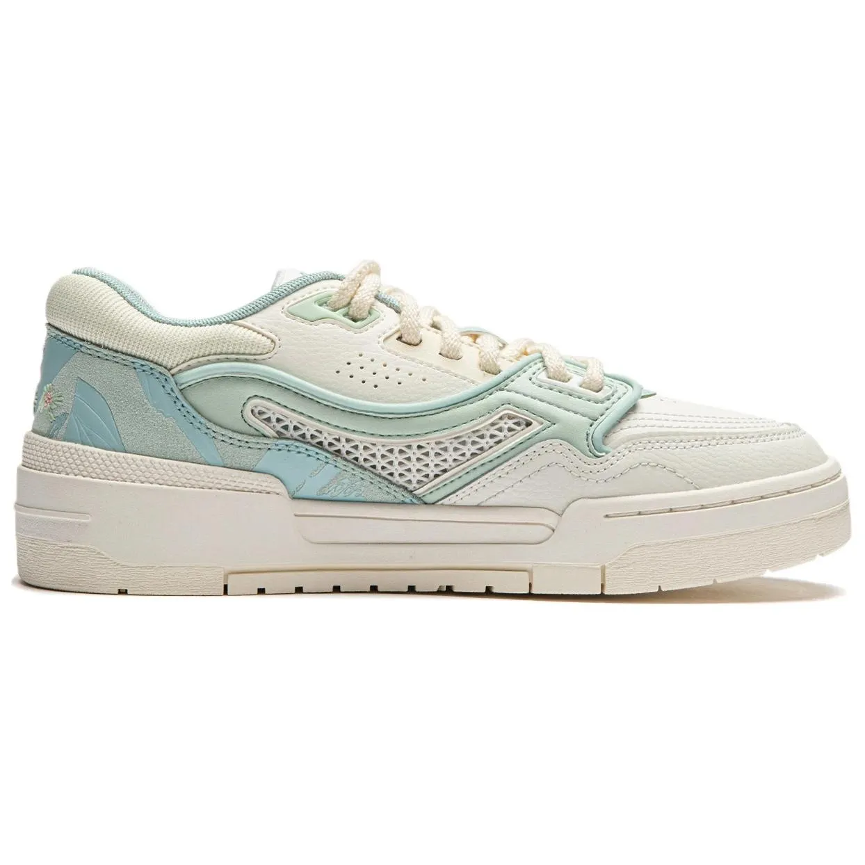 (WMNS) Li-Ning 001 BTC 'Beige Blue' AGCU054-2 sold by KicksCrew product image thumbnail 2