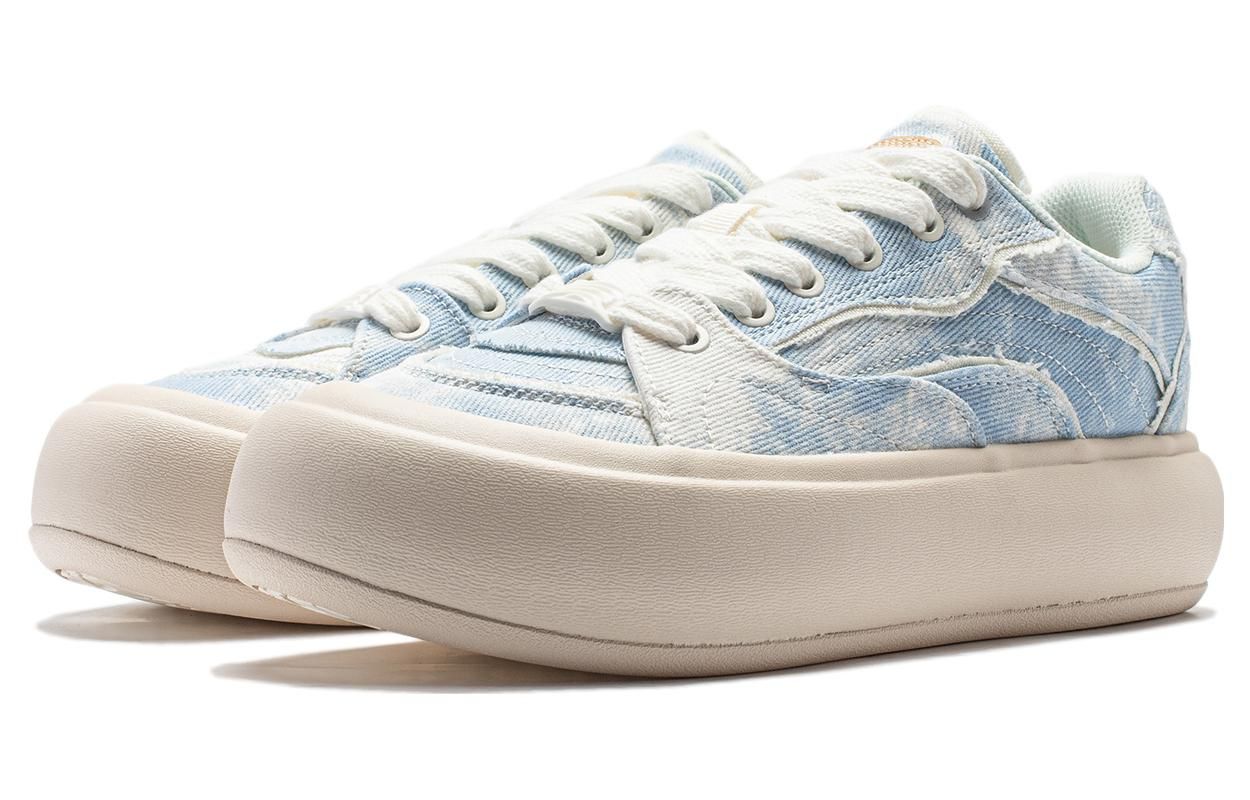 (WMNS) Li-Ning Puff Platform 'Denim Blue Beige' AZGT026-10 sold by KicksCrew product image thumbnail 3