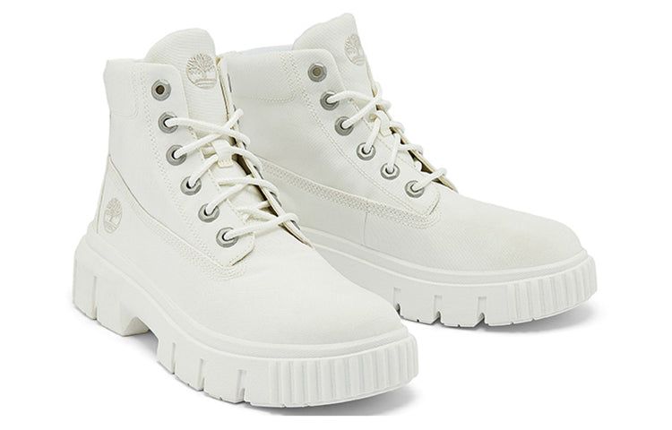 (WMNS) Timberland Greyfield Canvas Boot 'White' A2JFQW sold by KicksCrew product image thumbnail 4