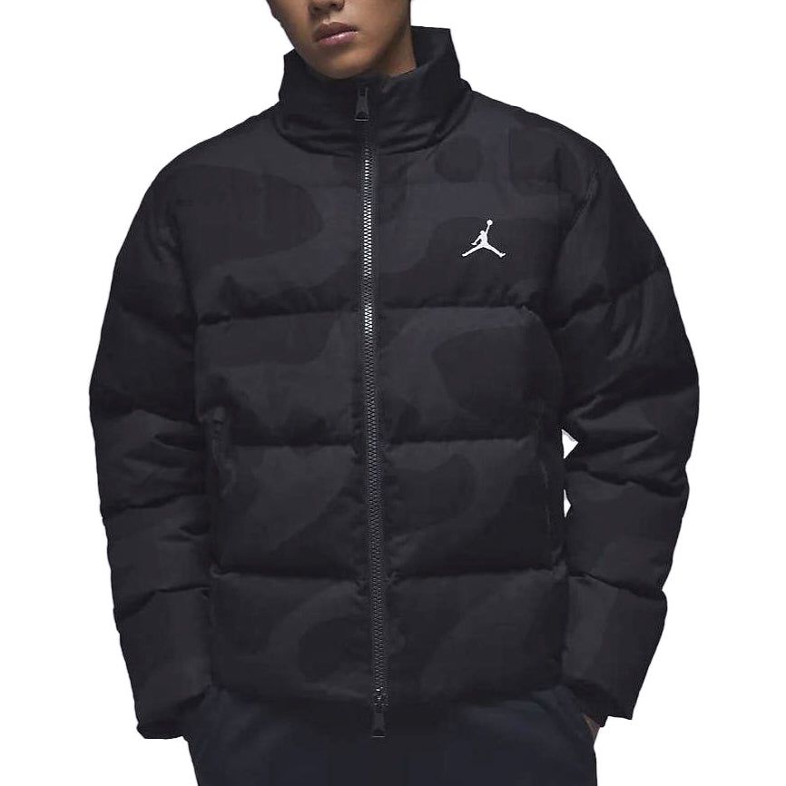 Air Jordan Flight Heritage Down Jacket Asia Sizing 'Black' FB6989-045 sold by KicksCrew product image thumbnail 4
