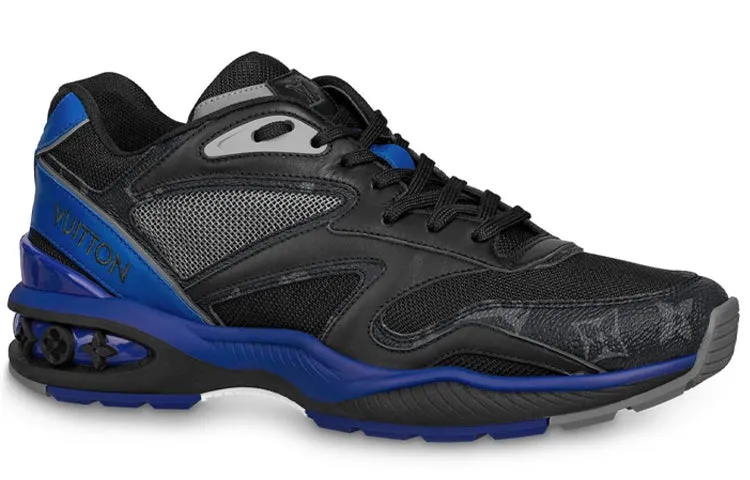 LOUIS VUITTON Trail Sneakers 'Black Blue' 1A7QVF sold by KicksCrew product image thumbnail 2