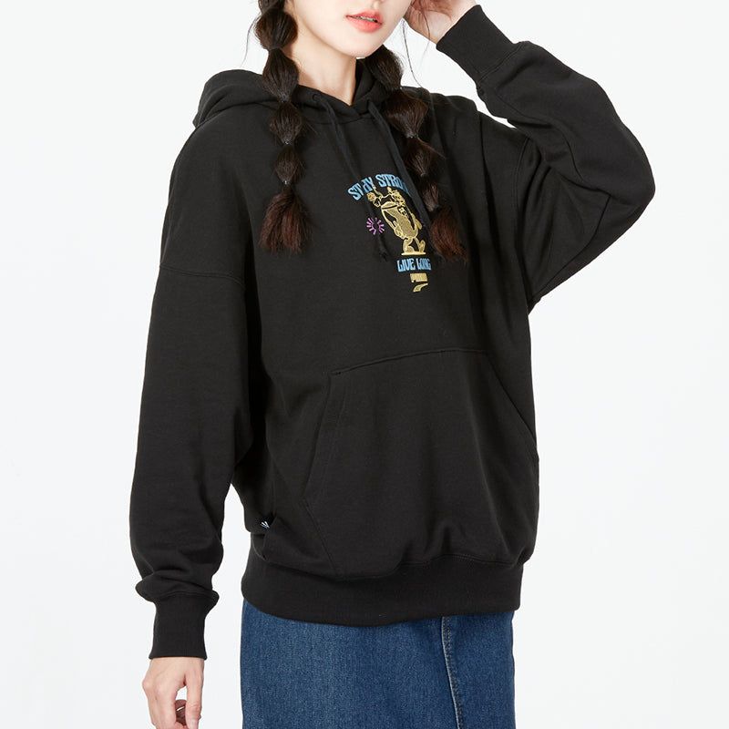 (WMNS) Puma Oversized Graphic Hoodie 'Black' 537633-51 sold by KicksCrew product image thumbnail 5