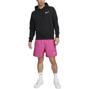 Nike Sportswear Pullover French Terry Hoodie 'Black Pinksicle' FZ5201-010 sold by KicksCrew