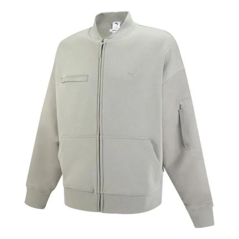 Puma MMQ Baseball Jacket 'Grey' 536626-68 sold by KicksCrew