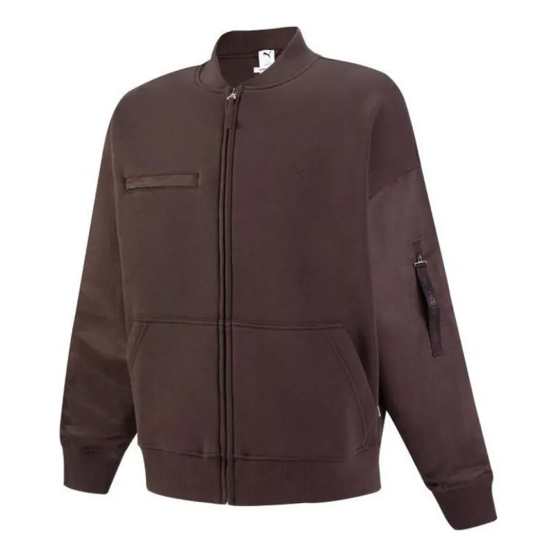 Puma MMQ Baseball Jacket 'Brown' 536626-63 sold by KicksCrew