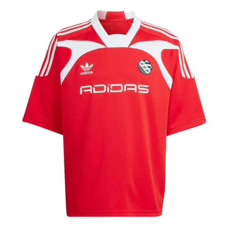 Adidas Originals Adilenium Oversized Short Sleeve Jersey 'Red' IW3637 sold by KicksCrew