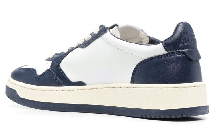 Autry Medalist Leather Low 'White Navy' AULM-WB04 sold by KicksCrew product image thumbnail 3