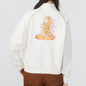 (WMNS) Puma Das Cc Graphic Half-Zip Crew 'White' 539911-93 sold by KicksCrew