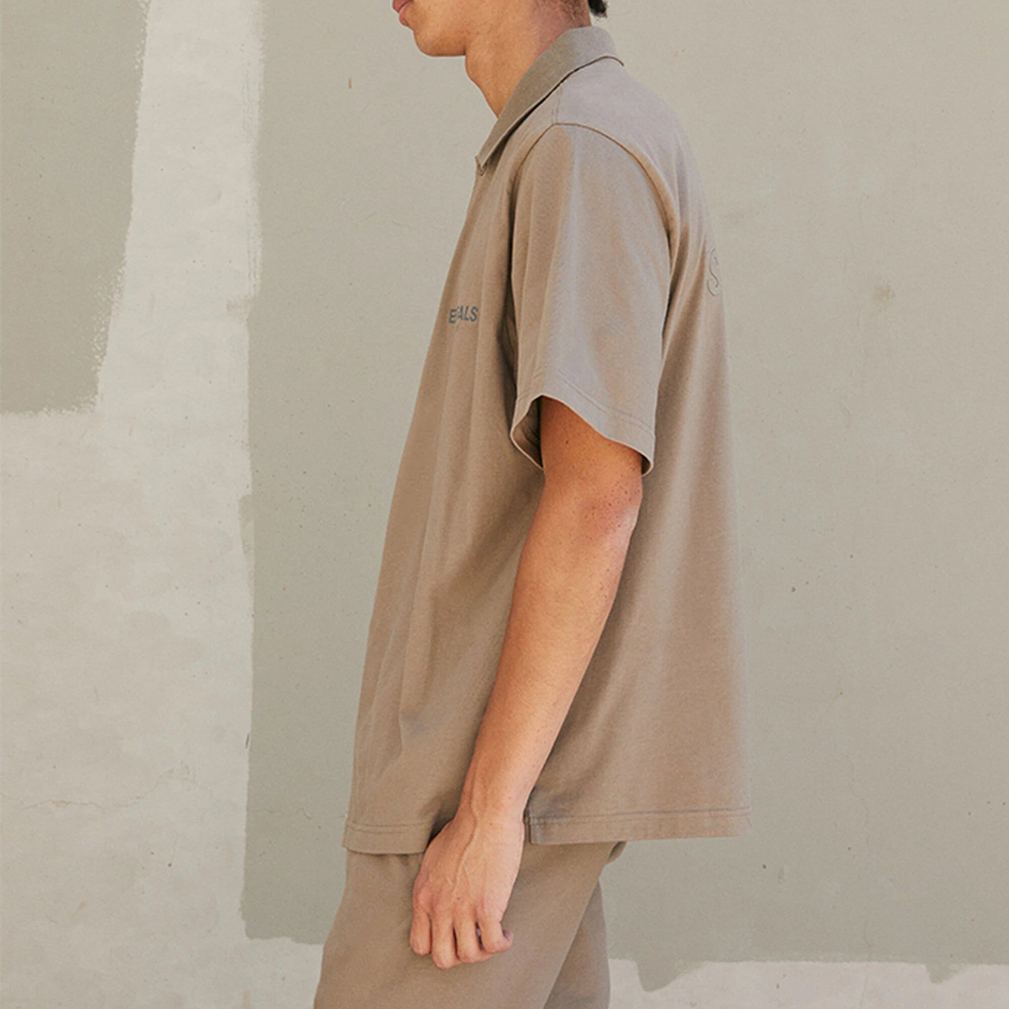 Fear of God Essentials FW21 Logo Polo Shirt 'Harvest' FOG-FW21-004 sold by KicksCrew product image thumbnail 4