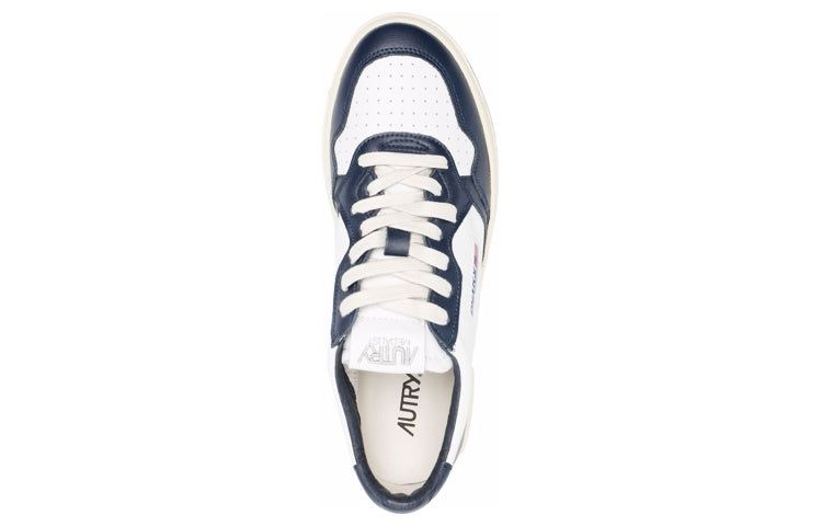 Autry Medalist Leather Low 'White Navy' AULM-WB04 sold by KicksCrew product image thumbnail 4