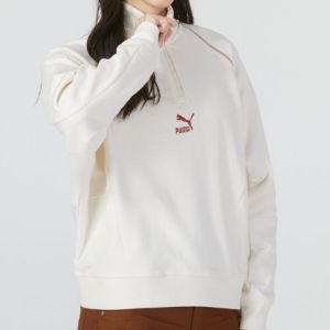 (WMNS) Puma Das Cc Graphic Half-Zip Crew 'White' 539911-93 sold by KicksCrew