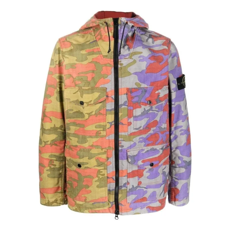 STONE ISLAND Hooded Light Outerwear 'Brick Red' 7715Q02E1-V0015 sold by KicksCrew