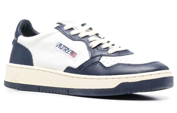 Autry Medalist Leather Low 'White Navy' AULM-WB04 sold by KicksCrew product image thumbnail 2