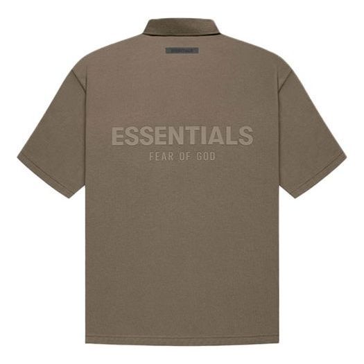 Fear of God Essentials FW21 Logo Polo Shirt 'Harvest' FOG-FW21-004 sold by KicksCrew
