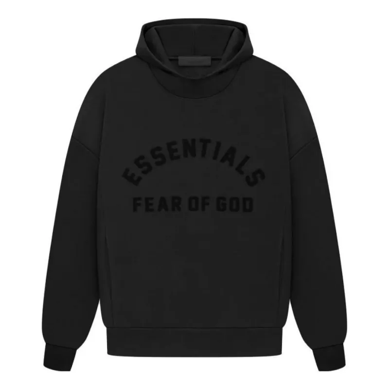 Fear of God Essentials SS23 Hoodie 'Jet Black' 192SP232050F sold by KicksCrew