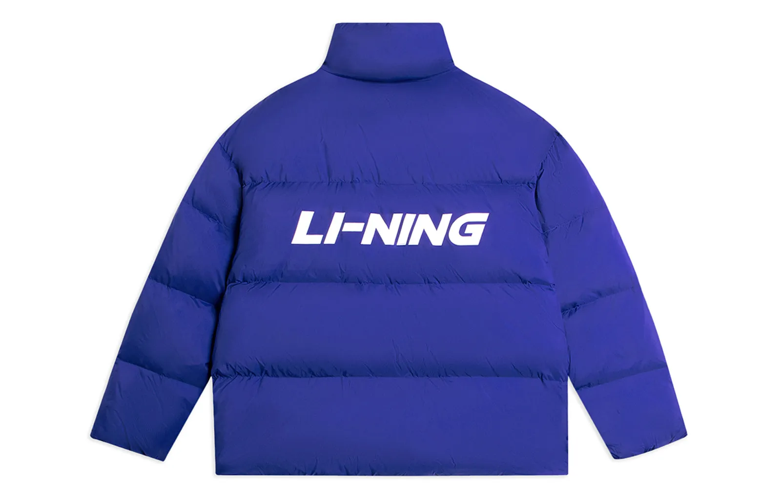 Li-Ning Graphic Short Down Jacket 'Blue' AYMS337-3 sold by KicksCrew product image thumbnail 2