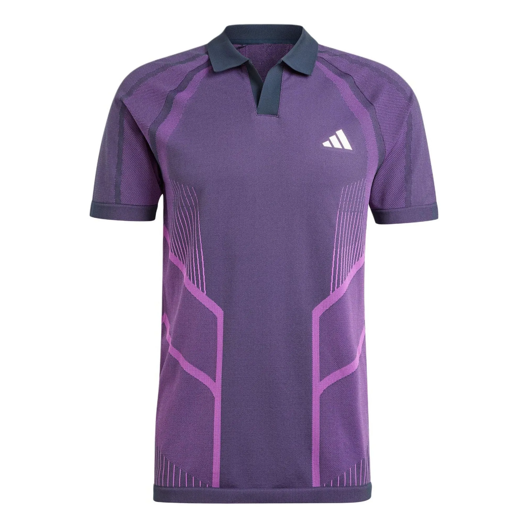 adidas Tennis Pro Seamless AEROREADY FreeLift Polo Shirt 'Purple Navy' IM8894 sold by KicksCrew