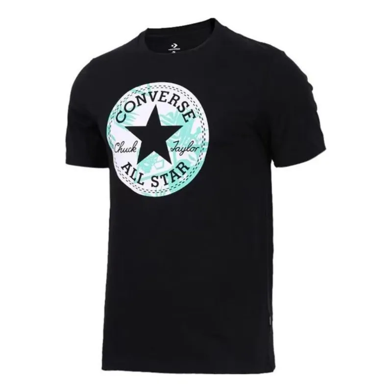 Converse Palm Print Chuck Patch T-Shirt 'Black' 10008090-A01 sold by KicksCrew