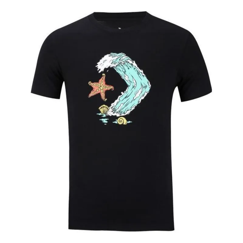 Converse Star Chevron Ocean T-Shirt 'Black' 10008087-A01 sold by KicksCrew