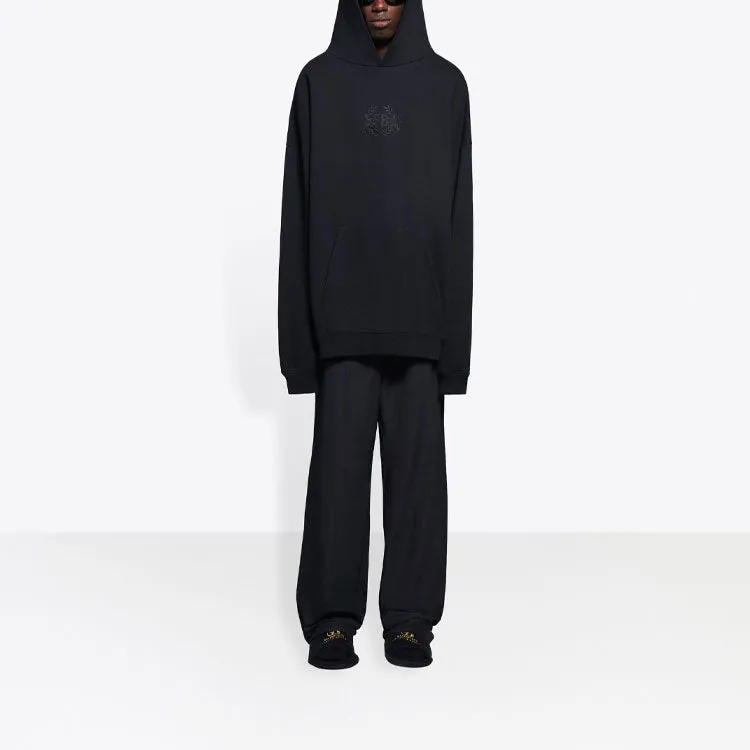 Balenciaga Embroidered BB Crest Hoodie 'Black' 620973TKV721069 sold by KicksCrew product image thumbnail 3