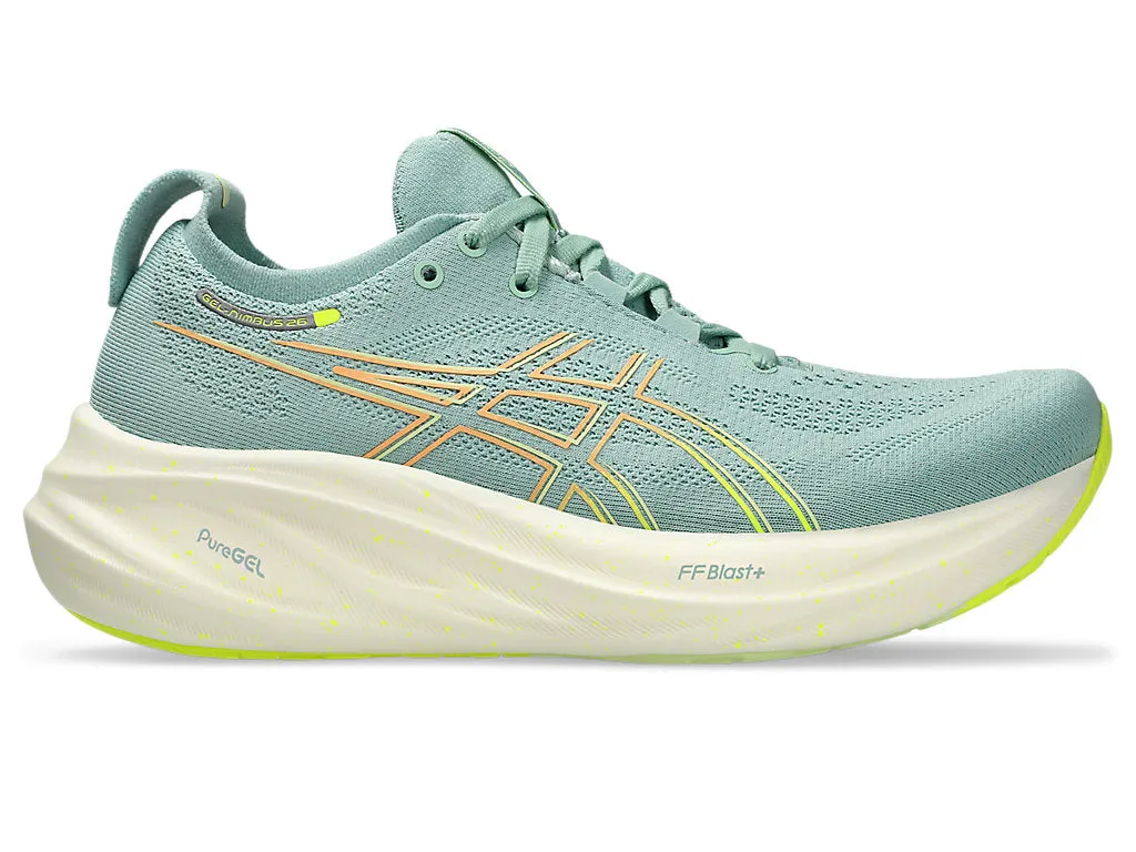 (WMNS) ASICS GEL-NIMBUS 26 Sneakers 'Green White' 1012B602-301 sold by KicksCrew product image thumbnail 2