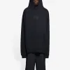 Balenciaga Embroidered BB Crest Hoodie 'Black' 620973TKV721069 sold by KicksCrew