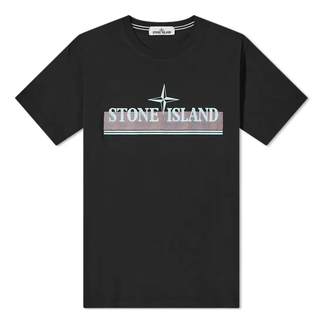 STONE ISLAND Tricromia Print T-shirt 'Black' 76152NS92-V0029 sold by KicksCrew