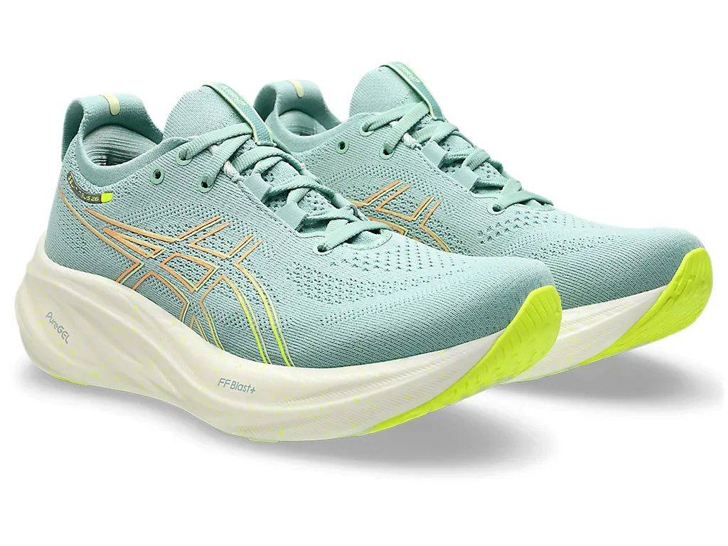 (WMNS) ASICS GEL-NIMBUS 26 Sneakers 'Green White' 1012B602-301 sold by KicksCrew product image thumbnail 3